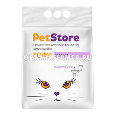 Наполнитель PET STORE (Пет Стор) комкующийся ТОФУ Лаванда 5л 1/5/240