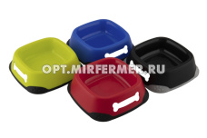 Миска пластик 0,5л неск.насадки 21*6,5см микс арт.10920-0579 1/1/ЧД