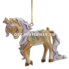 Фигурка декоративная подвесная Лошадка, L8 W2,5 H7,5 см