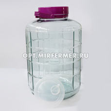 Бутыль твист офф 10л (крышка+ ручка в комплекте) 1/6