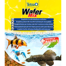 Корм д/рыб Tetra (ТЕТРА) Wafer Mix Sachet пакет 15г чипсы д/донных рыб и ракообразных/25