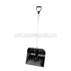 Лопата снег. 446*357 поликарбонат с/ч ал. Эконом в ассорт./3