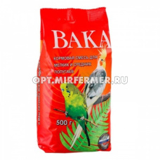 Корм д/попугаев мелких и средних 500г эконом ВАКА 3/14
