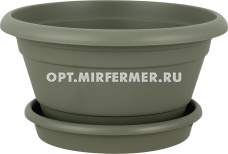 Афина горшок с поддоном 0,5л d13,5 h8,5см северный мох /10 ПлР Афина горшок с поддоном 0,5л d13,5 h8,5см северный мох /10 ПлР