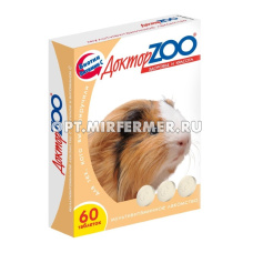 Мультивит. лакомства д/морских свинок 60таб(ш/б=1шт)/ДОКТОР ZOO