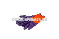 Перчатки нейлон. с вспененым полиуретаном оранжево-фиолетовый/12