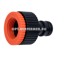Адаптер с внутр.резьб д/шланга 1/2"-3/4" +кран /5/100 Турция