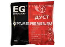 Дуст 100г Еврогард от тараканов,муравьев,клопов,блох 10/50 ДТ