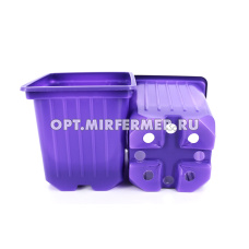 Горшок для рассады V-0,31л. 8*8*8 квадр/формованный фиолетовый/100/2200 АмТ
