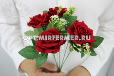 Искусственные цветы Роза  h35