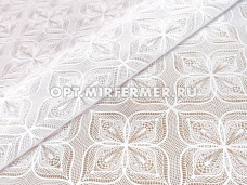 Клеенка без основы ажурная 1,37*20м, БЕЛЫЙ, мод.LS-079B