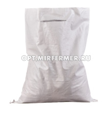 Мешок полипропиленовый 35*45см (на 5кг) белый, прорубная ручка/10