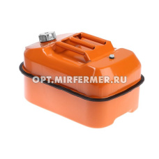 Канистра 20л горизонт. с лейкой металл /4 