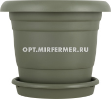 Афина горшок с поддоном 140л d72 h63см северный мох /1 ПлР Афина горшок с поддоном 140л d72 h63см северный мох /1 ПлР