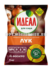 Для лука и чеснока 1кг Идеал минеральное удобрение с кремнием (NPK-9:8:14) 6/12/1092 Норд Палп
