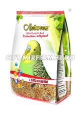 Корм д/попугаев с витаминами 500г пленка Любимчик 2/18