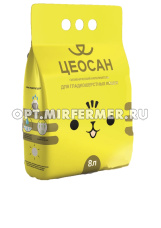 Наполнитель ЦЕОСАН д/гладкошерстных кошек 8л, фр. 1-3 мм/3/120
