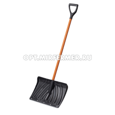 Лопата снег. 450*335 Крепыш пласт, ал.планка с/ч ал. в оплетке и Vручк /5 ЦИКЛ